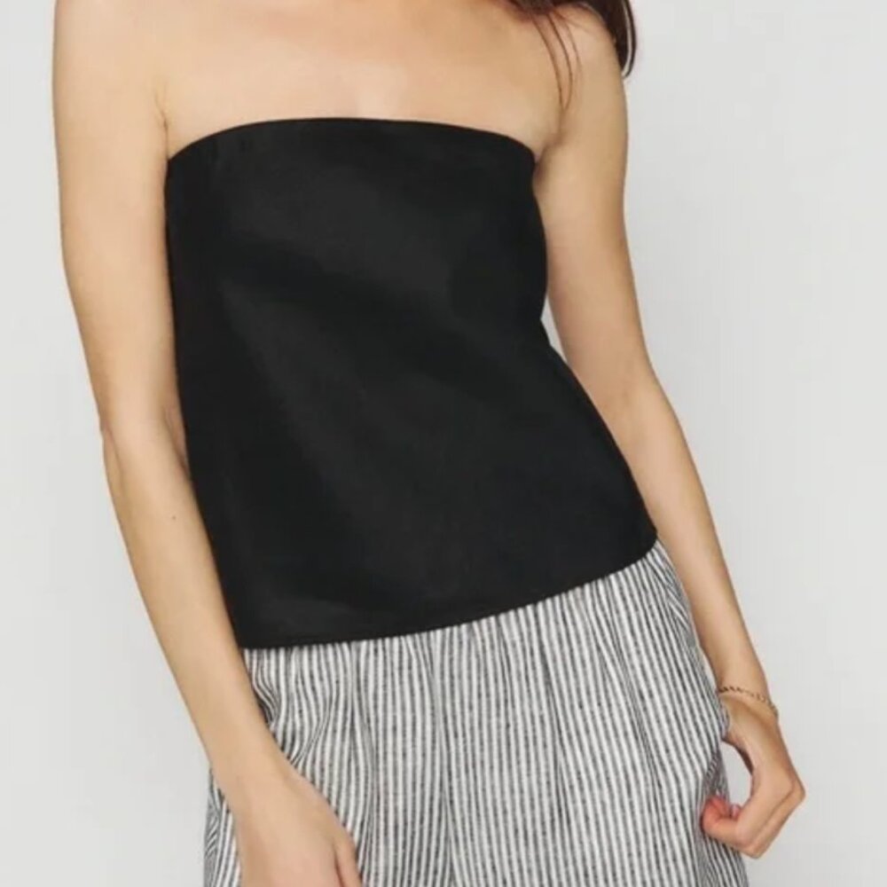 Reformation Spritz Linen Top